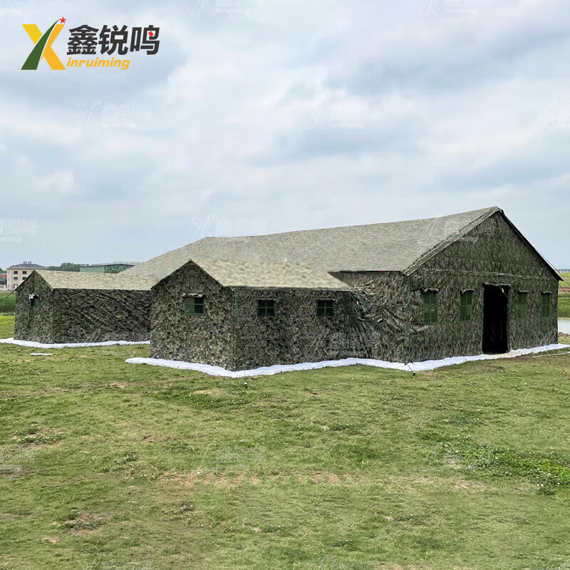 鑫锐鸣大型指挥帐篷 办公作战帐篷野外会议帐篷 6跨度(棉)帐篷10*12m