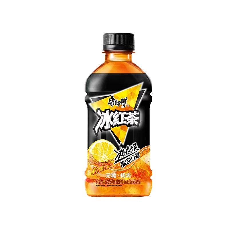 康师傅 火锅搭档 节日送礼 清新爽口 迷你装无糖冰红茶330ml*24瓶