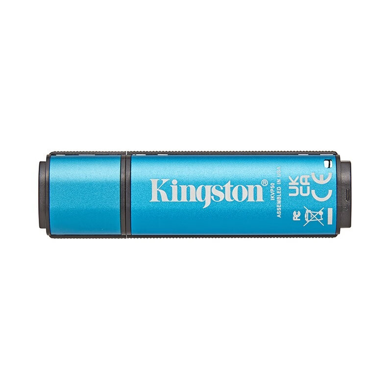 金士顿（Kingston） 加密u盘 256位AES专业硬件金属加密 双重写保护优盘 IKVP50/64GB【读速250MB/S】