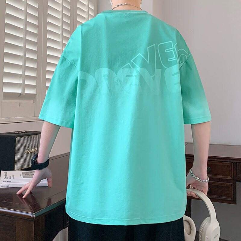 佐菲利渐变色短袖t恤男夏季2025新款潮牌凉感圆领休闲宽松百搭半袖T恤衫