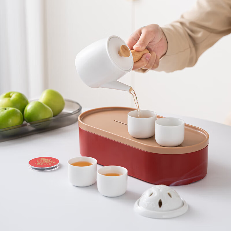 小封有礼四方兴“龙”旅行茶具套装 功夫茶具套装办公茶具套装家用套装