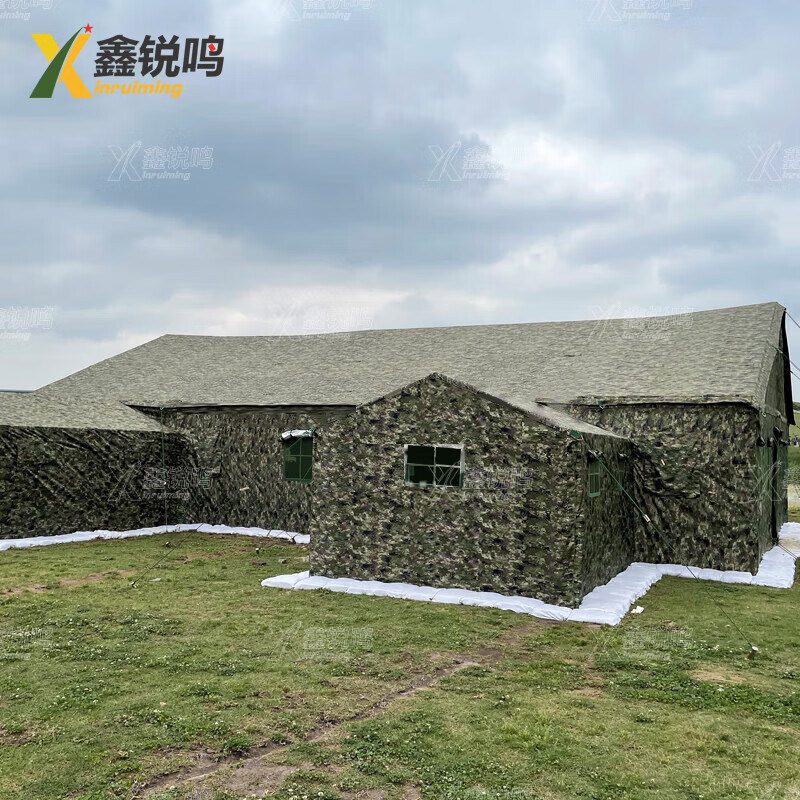 鑫锐鸣大型指挥帐篷 办公作战帐篷野外会议帐篷 6跨度(棉)帐篷10*12m
