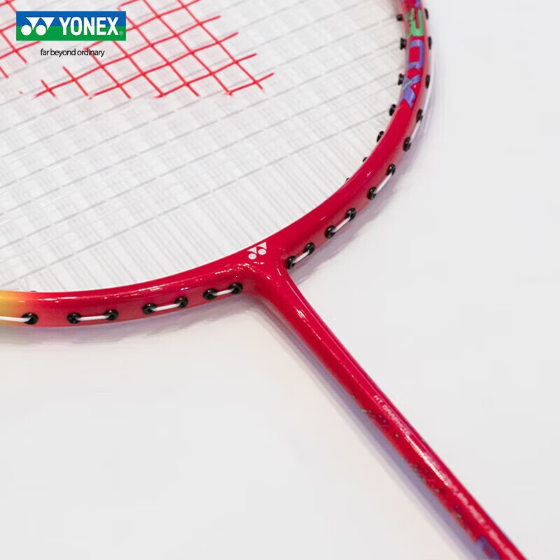 YONEX 尤尼克斯羽毛球拍单拍进攻型防守拍 AX02ACR 红色默认空拍