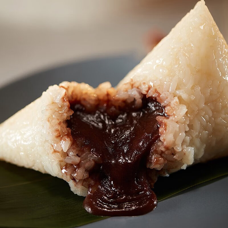 真真老老嘉兴特产粽子豆沙甜粽子 真空红袍豆沙粽100g*6（3袋装）