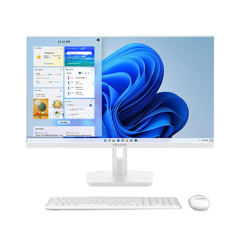 联想生态品牌 异能者S240H 23.8英寸商用办公一体机电脑 升级i7-13620H 32G 1TB固态 黑色