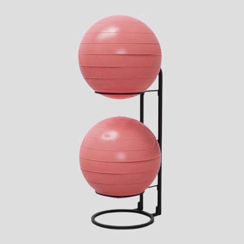 塔工 瑜伽球架子 收纳健身器材放置物架 黑色放6个（瑜伽球通用）