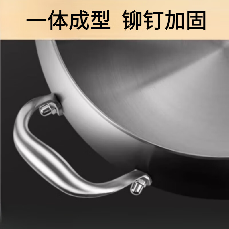 英拜不锈钢汤锅蒸锅一体电磁炉双耳火锅炖煮煲汤锅26CM汤锅316钢加厚