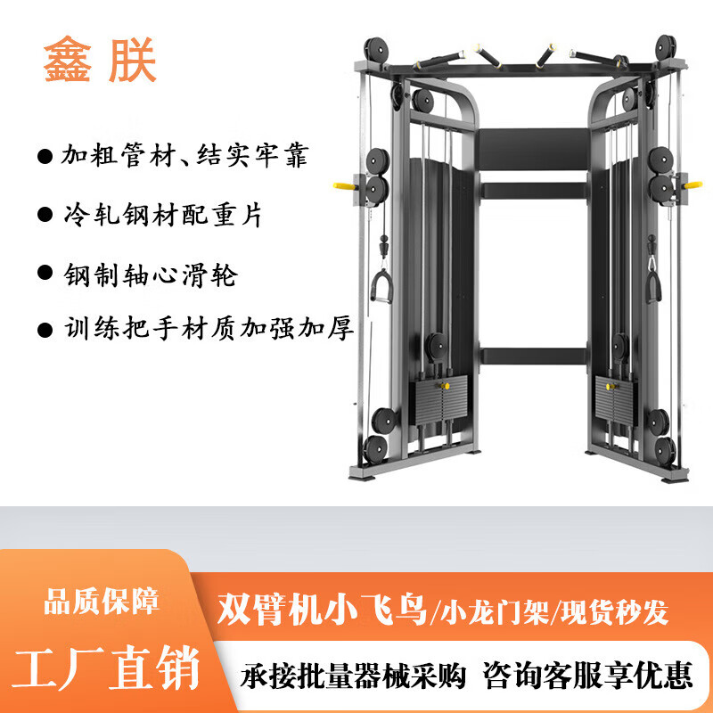 鑫朕 双臂机小飞鸟训练器小龙门架双臂机拉力健身器材(不含安装)