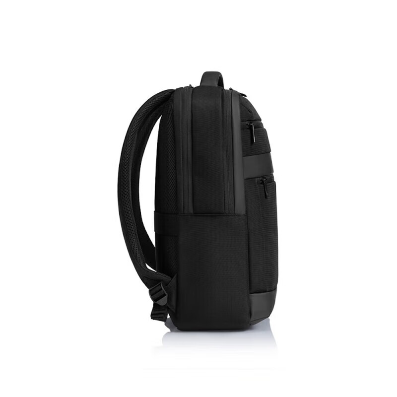 新秀丽（Samsonite）商务多功能双肩包PU拼接时尚电脑包通勤大容量背包NU4*09015黑色