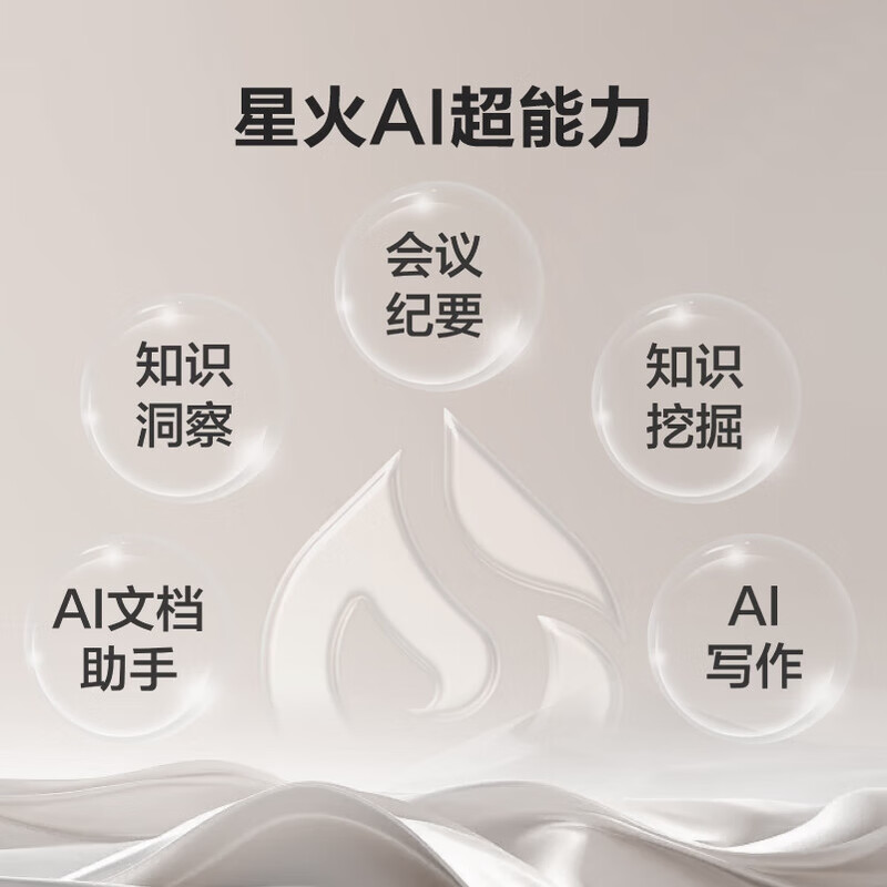 科大讯飞智能办公本Air 2 Pro星光金-水墨蓝 8.2英寸电子书墨水屏平板电脑 电纸书 语音转文字XF-DX-BH82E