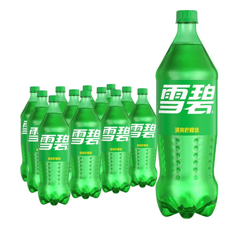 可口可乐 碳酸饮料汽水 公司福利 囤货 清爽柠檬味雪碧(1.25L*12瓶)*20箱