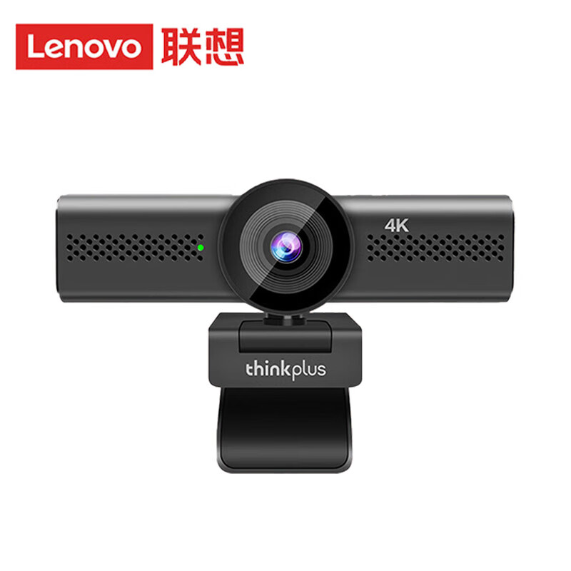 联想（Lenovo）thinkplus电脑直播摄像头4K高清带麦克风电脑摄像头自动对焦免驱动视频会议直播带货摄像头WL48A