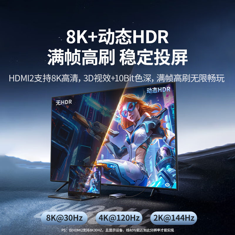 绿联 Type-C桌面立式扩展坞Mac四屏异显DisplayLink双HDMI/DP雷电4/5拓展坞 12合1【四屏异显】90325