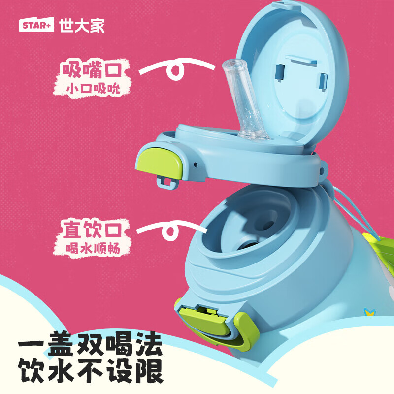 世大家随行双饮保温杯	550ml 摄影家佐伊（玫）