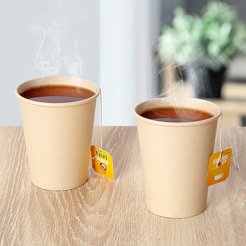 WEIKEQI加厚一次性纸杯 杯子 250ml 100只装