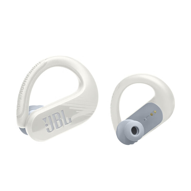 JBL Endurance Peak3 真无线蓝牙耳机 入耳式音乐运动跑步通话降噪耳机 防水防尘苹果安卓通用 珍珠白