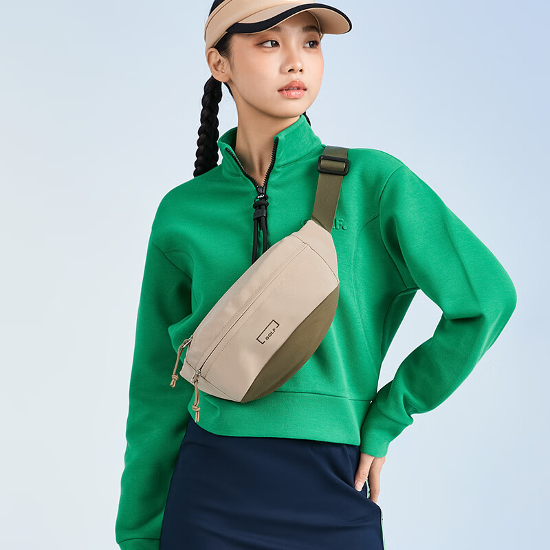 高尔夫（GOLF）单肩包男士斜挎包男女休闲胸包手机ipad包百搭骑行运动腰包跑步包