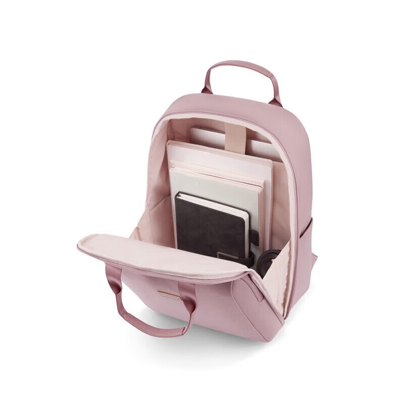 新秀丽（Samsonite）双肩包女轻盈背包学生书包14英寸电脑包通勤旅行简约 96Q 粉色