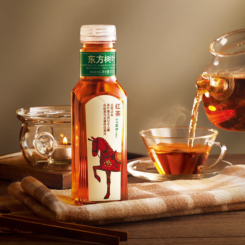 农夫山泉 东方树叶红茶浓郁芬香滋味醇厚鲜香茶饮料 500ml*15瓶整