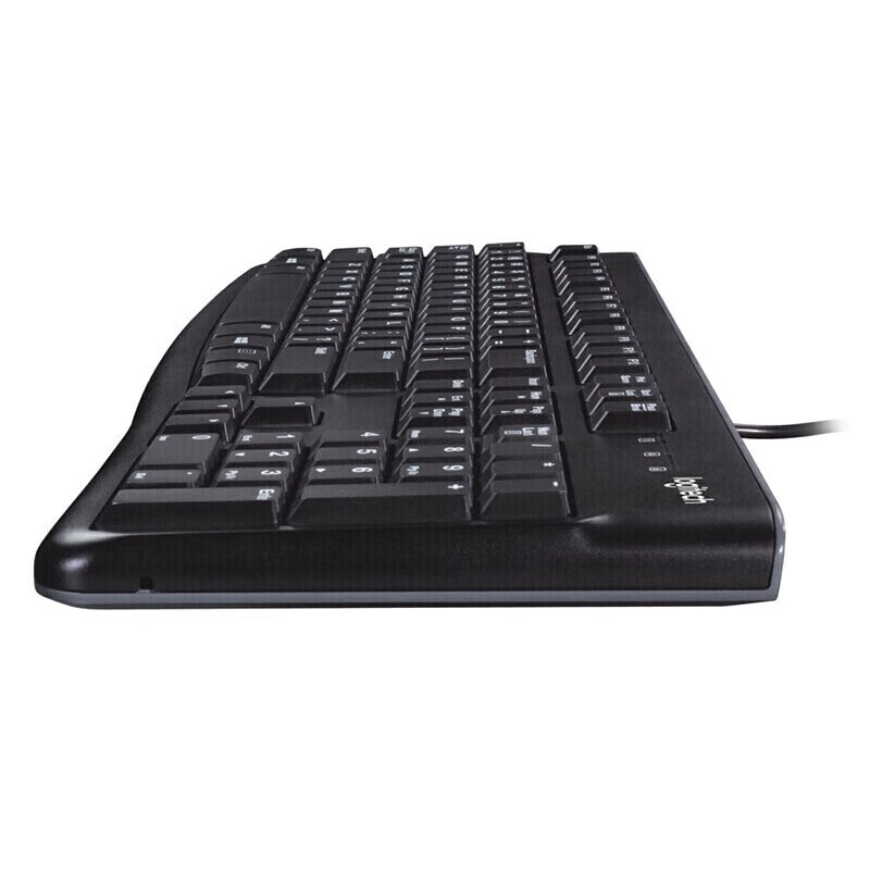 罗技（Logitech）MK120 键鼠套装 有线键鼠套装 办公键鼠套装 电脑键盘 USB即插即用 全尺寸 黑色