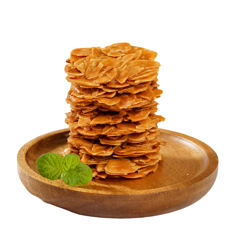 本宫饿了扁桃仁薄烧坚果仁脆片酥脆瓦片（伯爵红茶椰子味）80g/袋*2袋