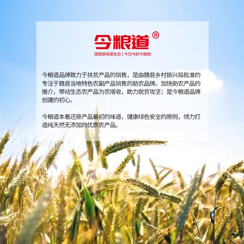 今粮道 粮油团购员工福利原味麦粉2.5kg