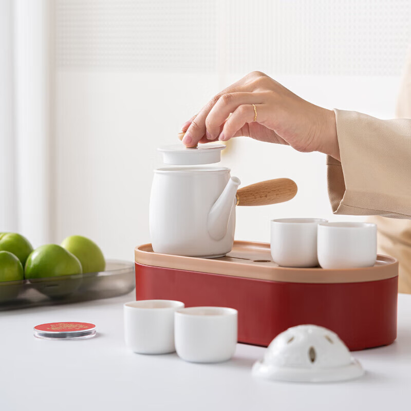 小封有礼四方兴“龙”旅行茶具套装 功夫茶具套装办公茶具套装家用套装