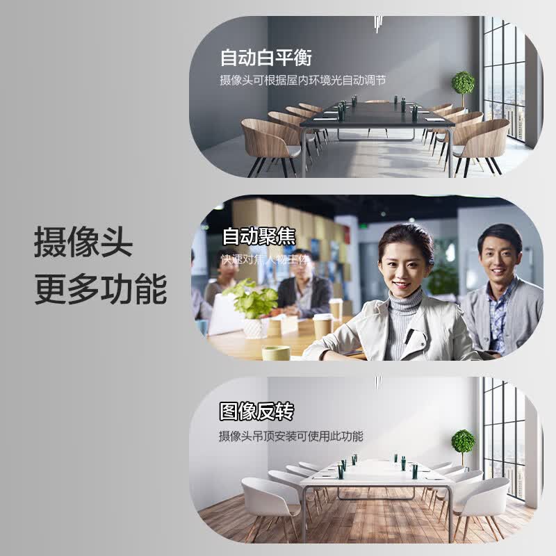 联想（Lenovo）ThinkPlus视频会议解决方案适用20-80平米12倍AI跟踪多接口摄像头无线一拖二级全向会议麦克风套装