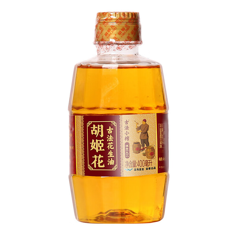 胡姬花 古法小榨花生油 400ml*3 组合装