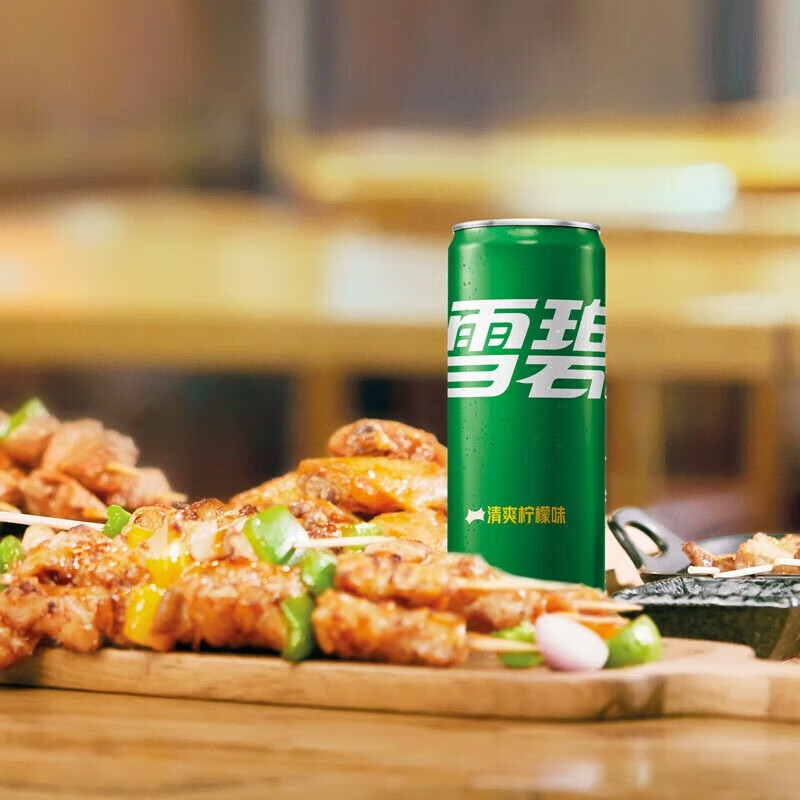 可口可乐柠檬味碳酸饮料 雪碧330ml*24罐 年会聚餐饮品