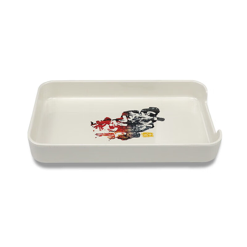 五和 密胺餐具火锅烤肉配菜盘 10.8英寸树皮盘  