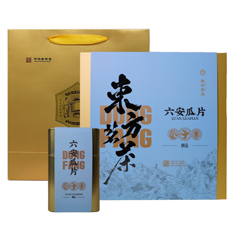徽六 东方茗茶六安瓜片60g*4罐特一级礼盒
