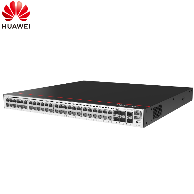 华为（HUAWEI）三层汇聚交换机 S5735-S48P4XE-V2 48个千兆电口,4个万兆SFP+,2个12GE堆叠口,PoE+  含双电源