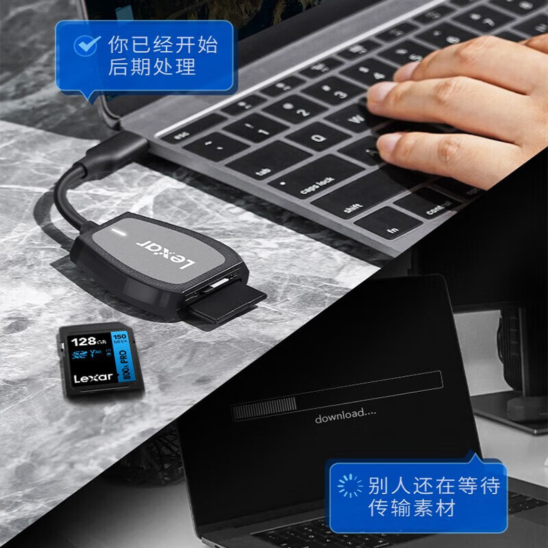 雷克沙（Lexar）128GB SD存储卡 800x Pro 4K视频高清 车载相机内存卡class10高速SD大卡 读150MB/s