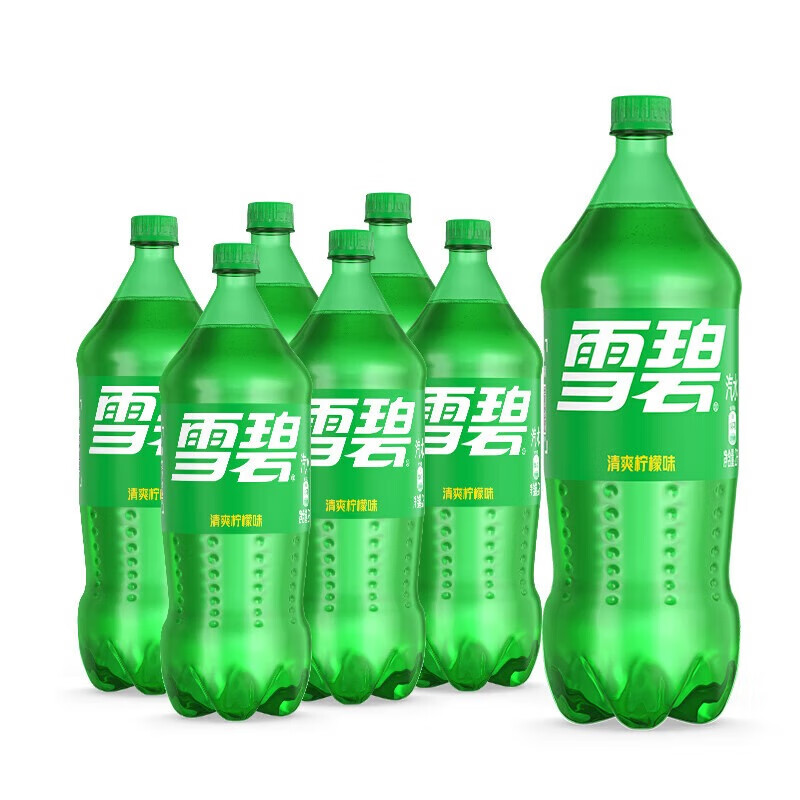 可口可乐 碳酸饮料汽水 家庭装 公司福利 清爽柠檬味雪碧(2L*6瓶)*20箱