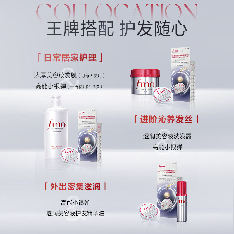 FINO芬浓浓厚美容液发膜 密集滋养护理装10g*8*36盒（整箱装）