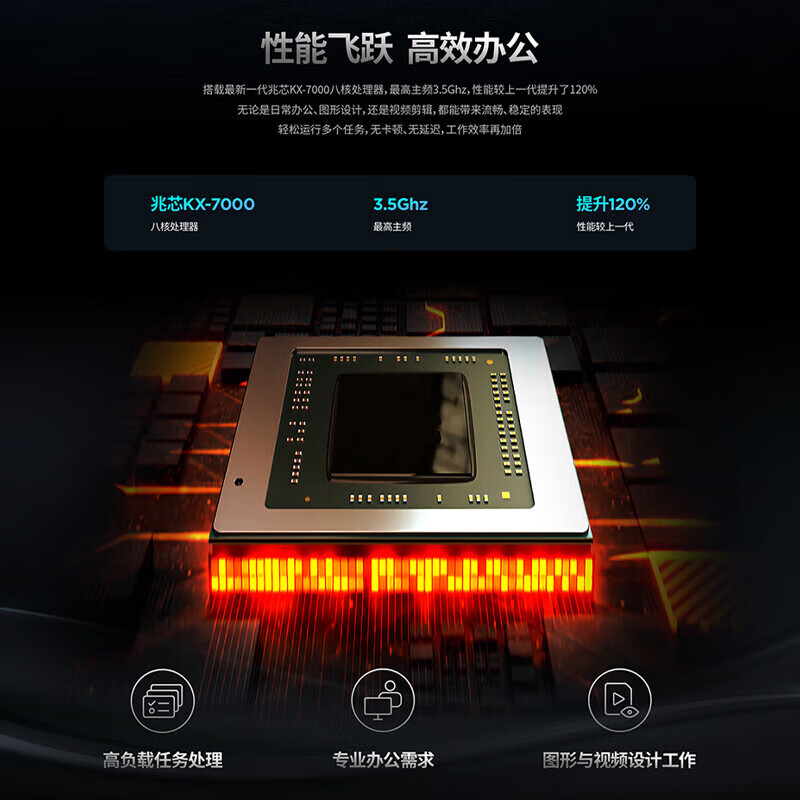 联想开天N80z G2e 国产化信创笔记本电脑 14.5英寸 兆芯KX-7000 16G 512G 统信正版系统+WPS+OFD标配