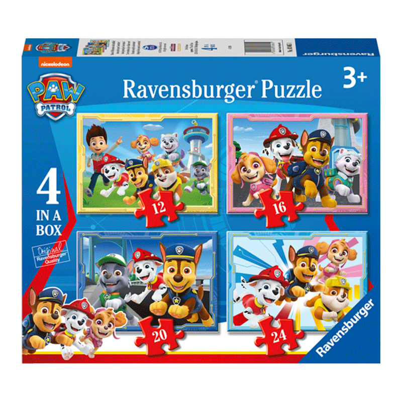 睿思（Ravensburger）汪汪队立大功3岁拼图家居装饰玩具男孩女孩3岁六一儿童节礼物生日 12/16/20/24片(3岁+)（2021款）