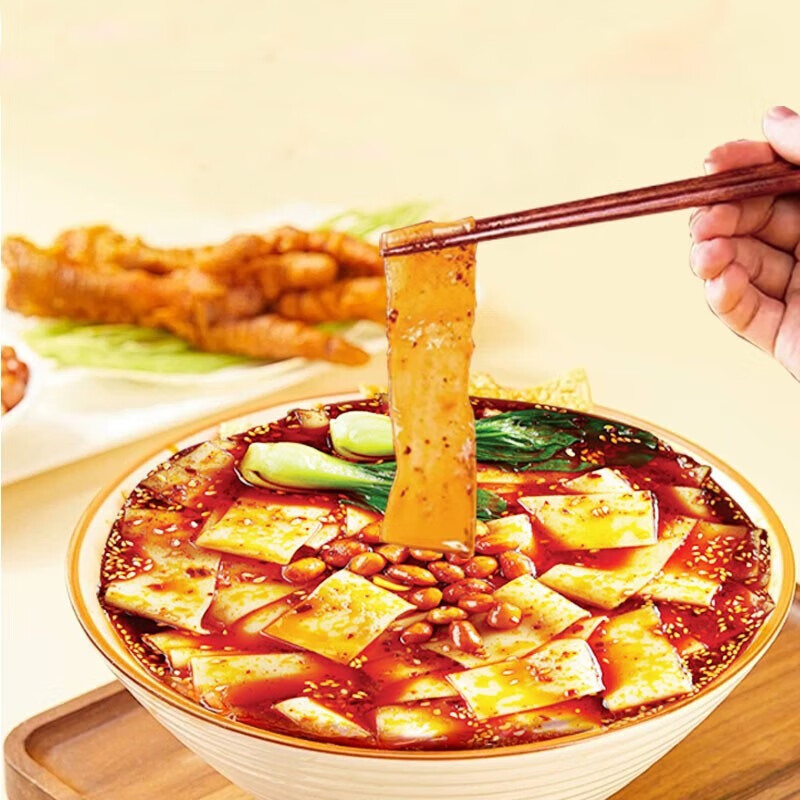 于小鲜（YUXIAOXIAN） 流汁宽粉270g*4袋 煮食拌粉火锅粉宽粉方便面速食粉条