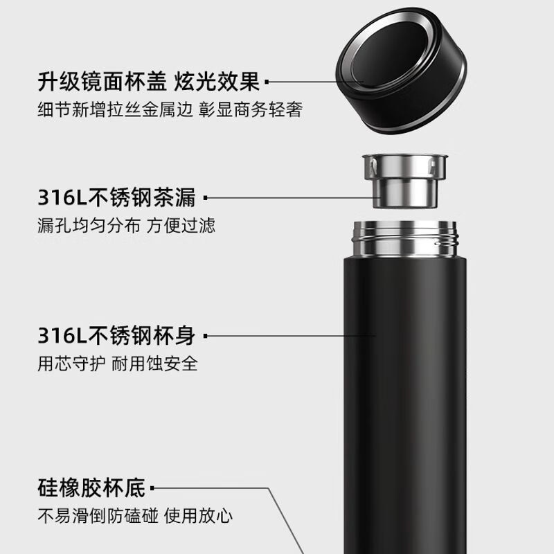 富光316L泡茶杯礼盒保温杯男士大容量水杯女定制刻字杯子便携商务