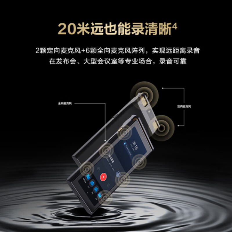 科大讯飞（iFLYTEK） AI录音笔S8离线版【旗舰新品】 256G大内存 20米远距离录音 安全加密 高清