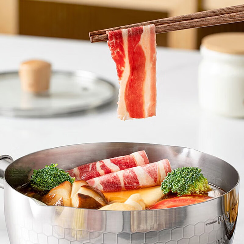爱仕达奶锅汤锅不锈钢奶锅宝宝辅食锅一锅多用 18CM NS18B2TG