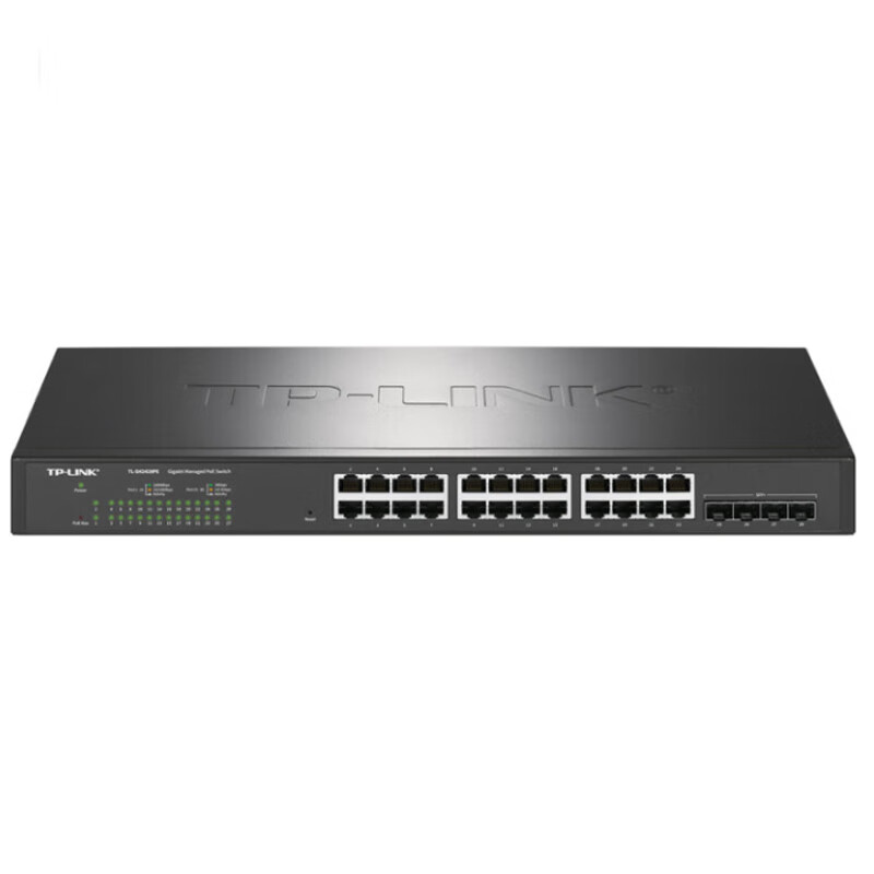 TP-LINK 普联TL-SH2428PE 28口万兆上联云管理PoE交换机4万兆光口24千兆网口网管型