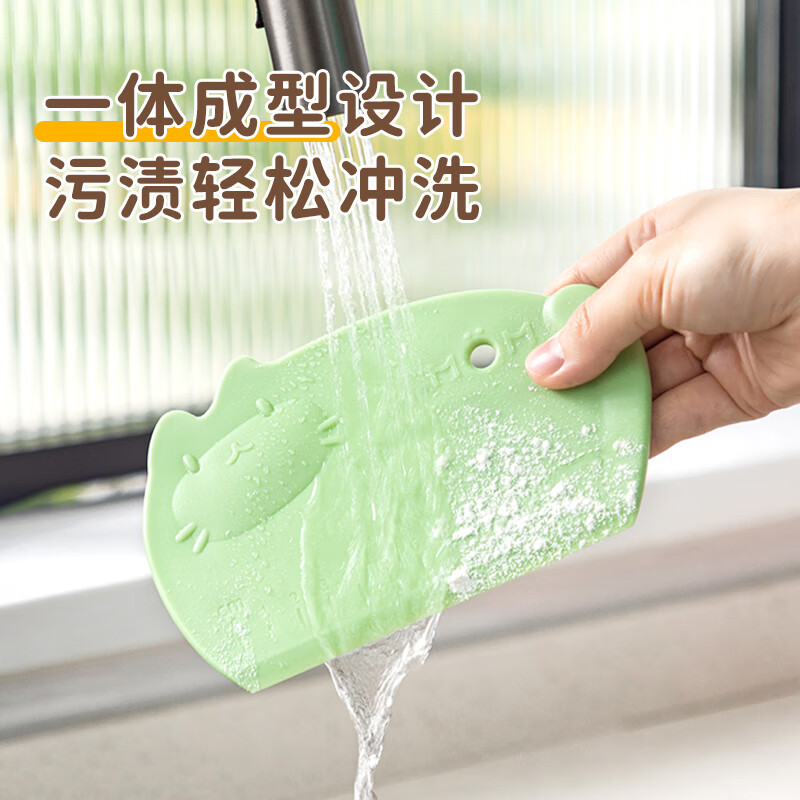 展艺卡通刻度切面刀硅胶柄和面团吐司面包馒头蛋糕烘焙工具不沾刮面板