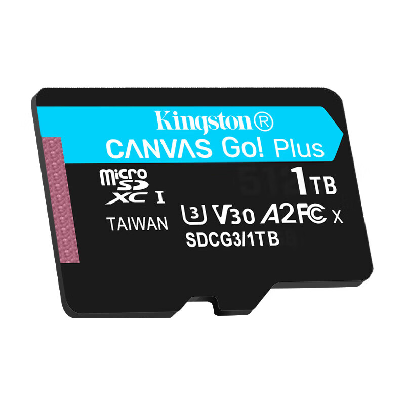 金士顿1TB TF（MicroSD）内存卡U3 V30 A2 4K 读170MB/s游戏机 行车记录仪 运动相机无人机 监控存储卡