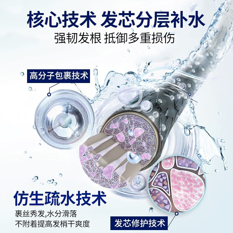 100年润发 CENTAINE 深层滋养 强根润发 调理精华素(水润丝滑)400ml*1瓶