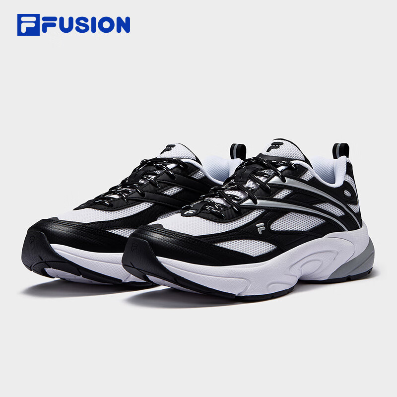 FILAFUSION斐乐潮牌女鞋LIGHT未来潮鞋2025夏季光迹鞋跑步鞋