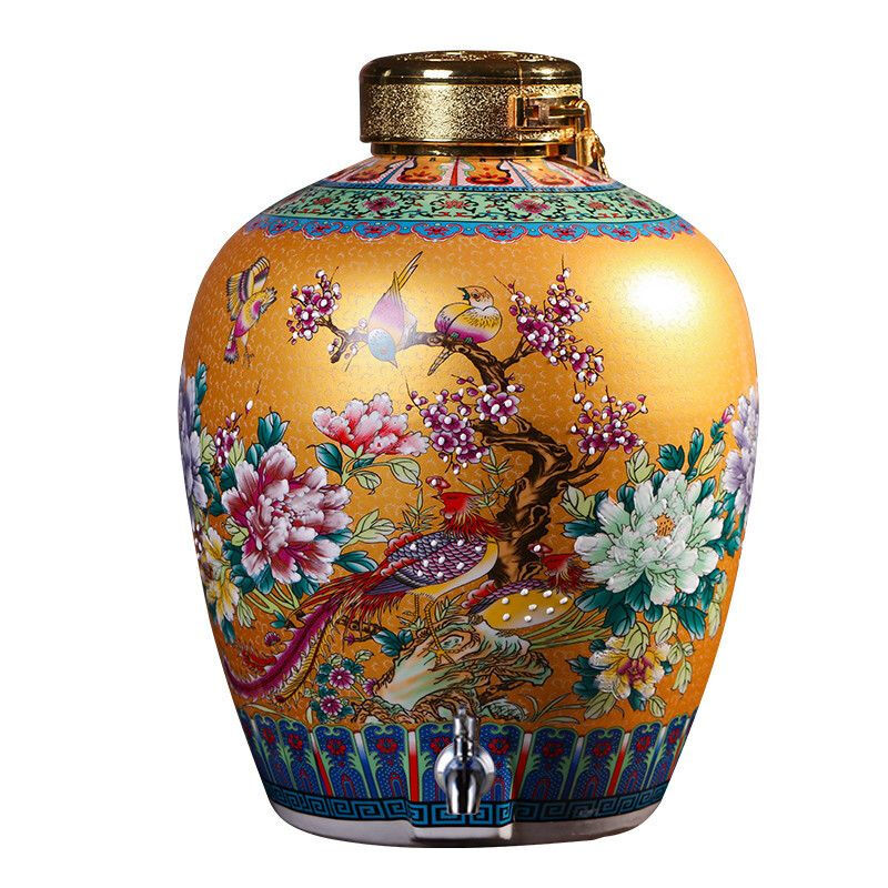 微娜陶瓷存酒专用泡酒瓶陶瓷酒坛景德镇陶瓷酒坛高白薄胎酒坛存酒