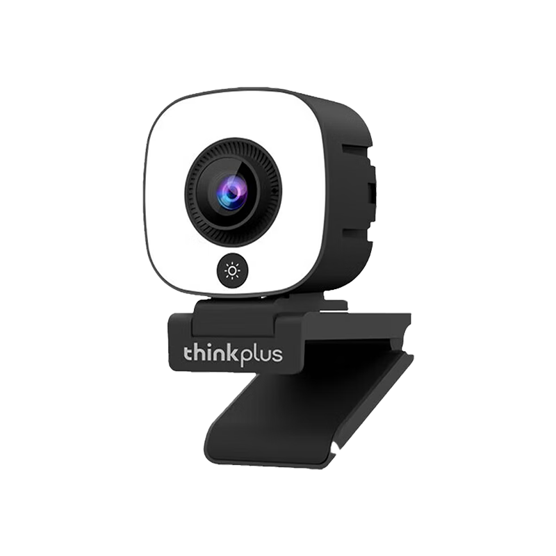 联想（Lenovo）thinkplus电脑直播摄像头2K高清自动对焦双麦拾音免驱动三档柔光美颜直播带货网课会议摄像头WL54A