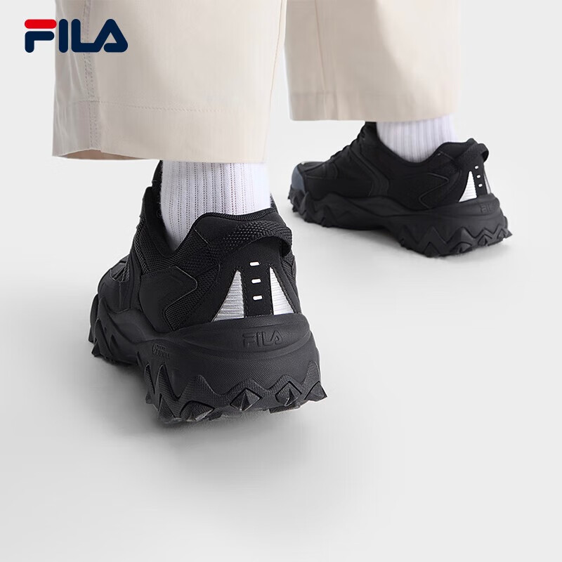 斐乐男鞋老爹鞋欧客漫运动鞋网面鞋休闲鞋 黑-BK 39